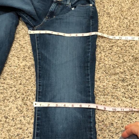 Levi’s Classic Straight Leg Jeans Size 6 Dark Blue High Waist - Picture 7 of 9
